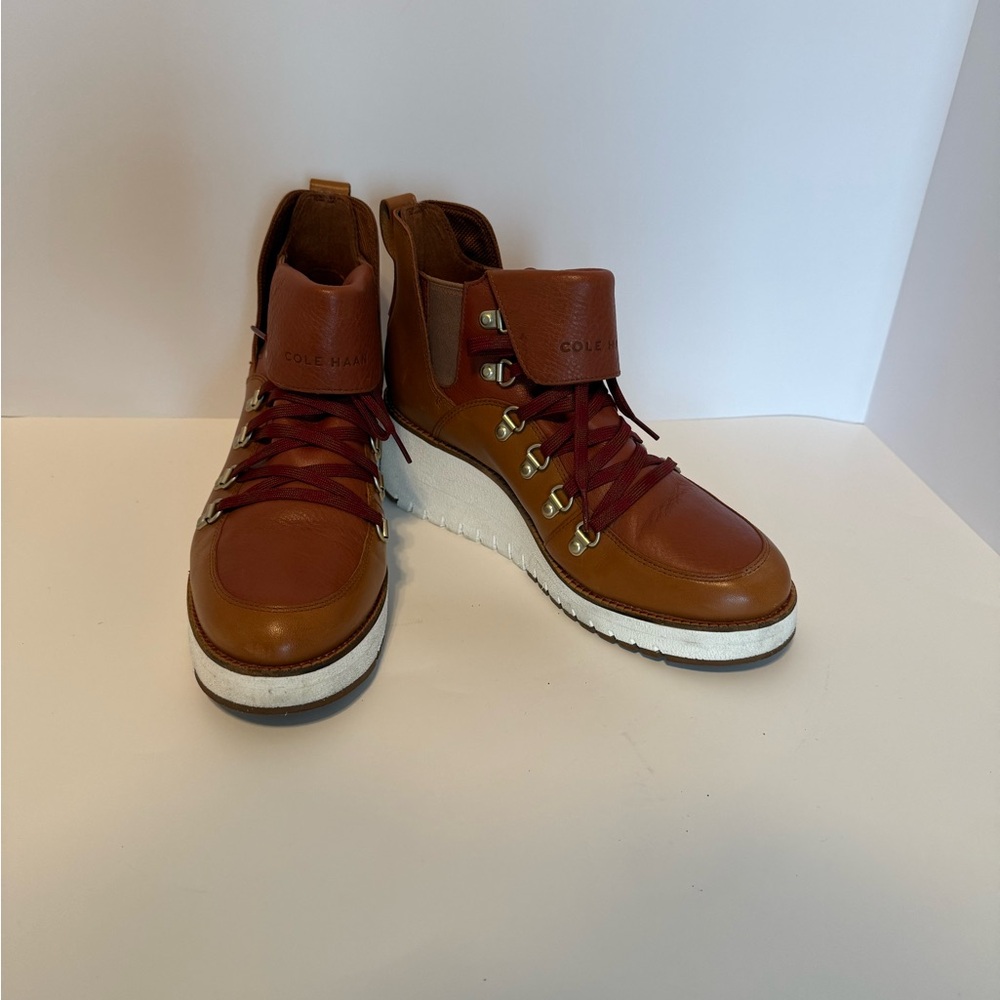 COLE HAAN GRAND EXPLORE OS TAN BOOTS SZ 9